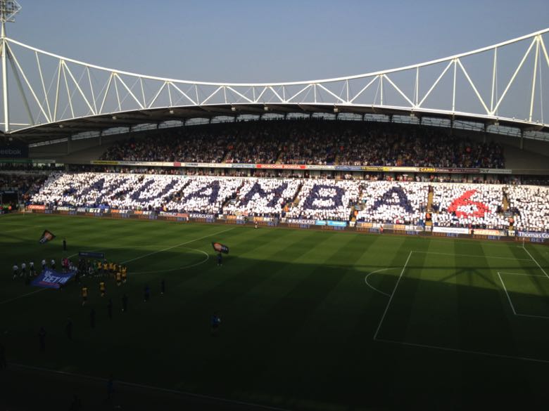 Bolton fans show support for Fabrice Muamba in 2012