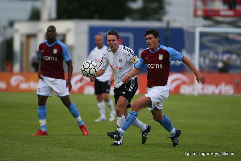 Aston Villa in action 