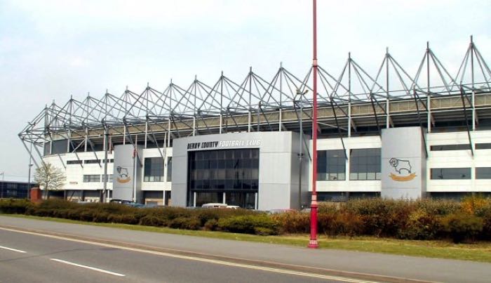 Pride Park Stadium, home of Derby County FC