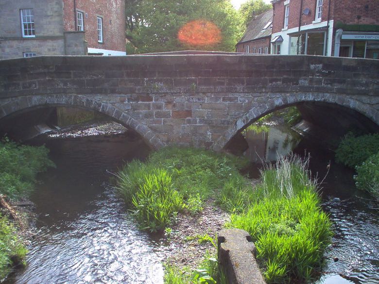 The river in Ashbourne, Derbyshire