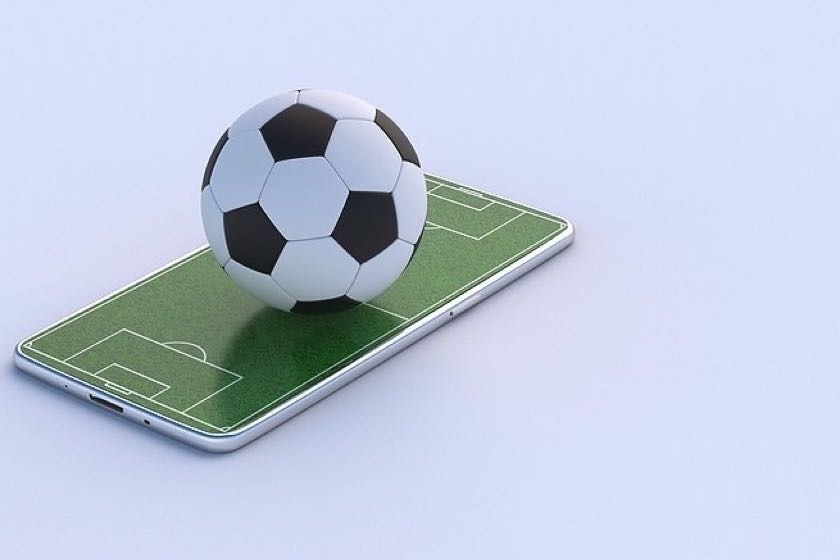 Football on tablet