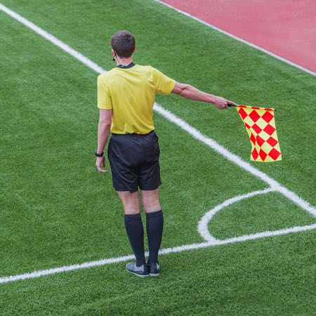 Referee on corner