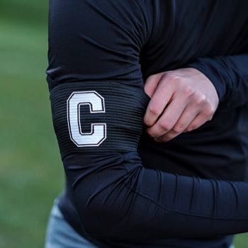 Black arm band for captains