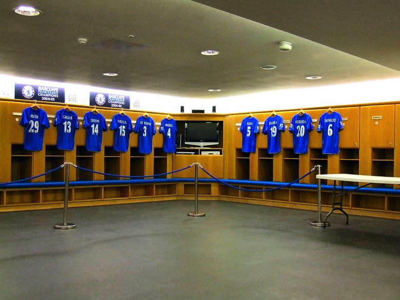 Chelsea locker room