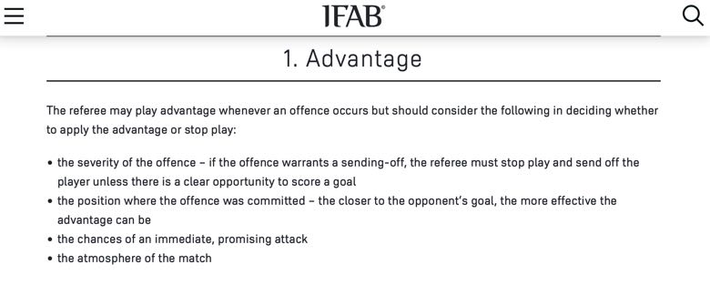 IFAB Advantage Rules