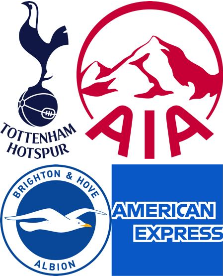 Brighton & American Express and Tottenham & AIA