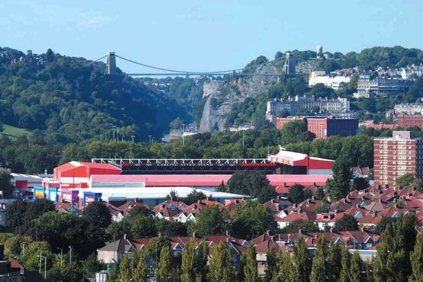 Ashton Gate, home of Bristol City