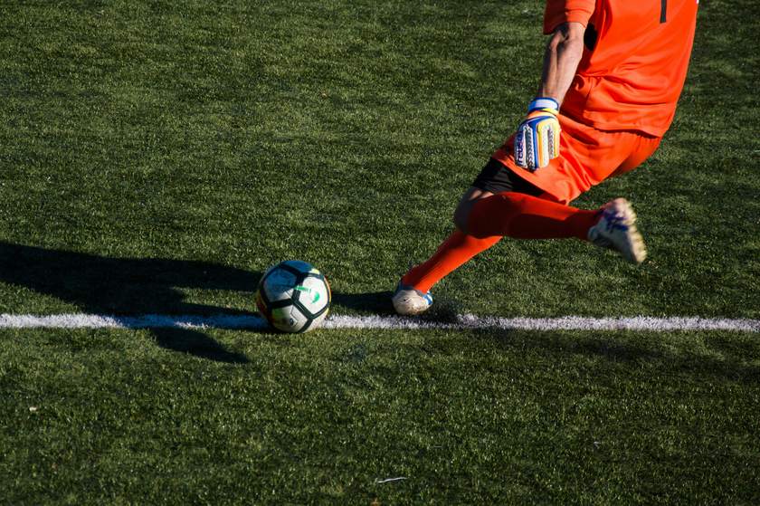 Goalkeeper Kicking Ball