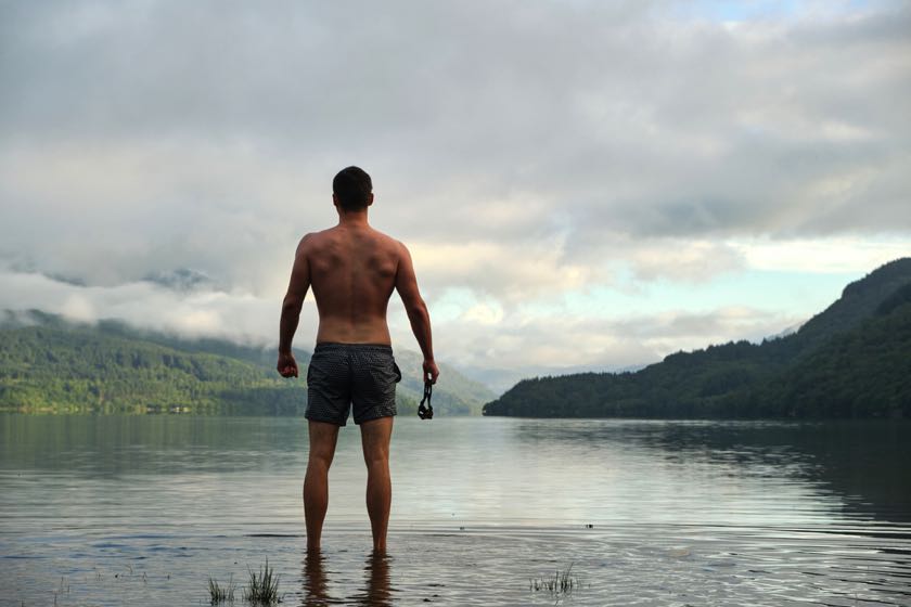 Wild swimming in Loch Lomond