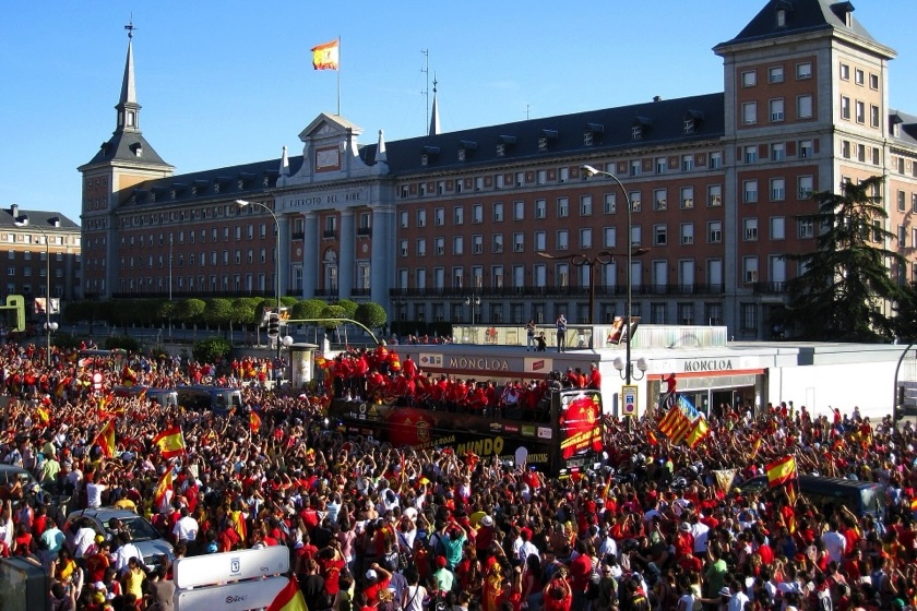 Spain's 2010 World Cup Celebration in Madrid