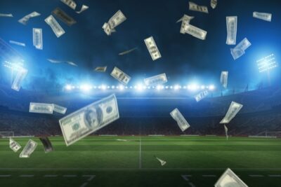 Money flying all over the place