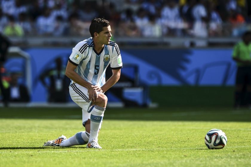 Tired Argentina player
